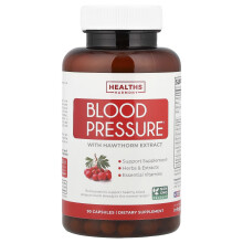 Healths Harmony, Pressão Arterial com Extrato de Amoreira, 90 Cápsulas