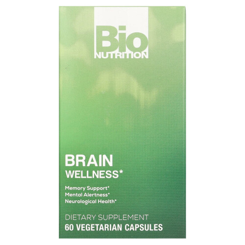 Bio Nutrition, Brain Wellness, 60 Vegetarische Kapsules