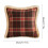 Πράσινα & Κόκκινα Μαξιλαροθήκες Tartan 18x18, Καρό με μπορντούρα Buffalo, 3