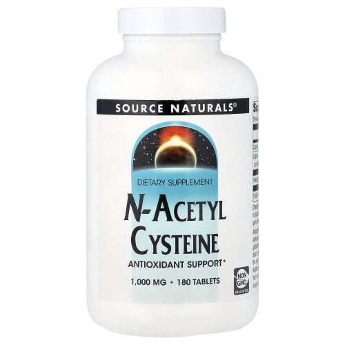 Source Naturals, N-Acetyl-Cystein, 1.000 mg, 180 Tabletten