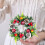 Guirlanda de Natal de rattan, decoração para porta de 50 cm (20 polegadas). 3