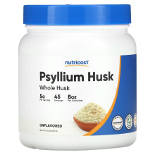 Nutricost, Pszeillium Hullóhéj, Teljes Hullóhéj, Ízmentes, 8 oz (227 g)