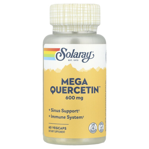 Solaray, Mega Quercetin, 600 mg, 60 VegCaps
