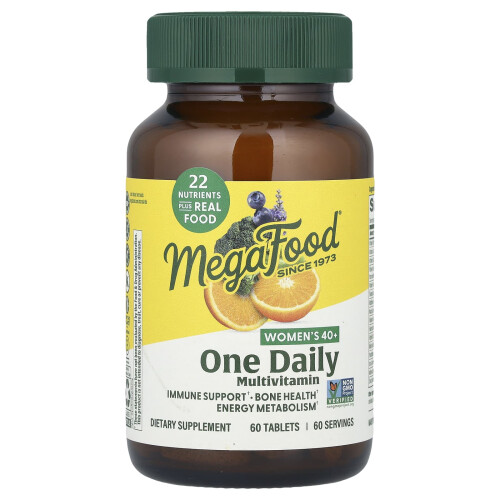 MegaFood, Nők 40+ Mindennapi Multivitamin, 60 Tabletta