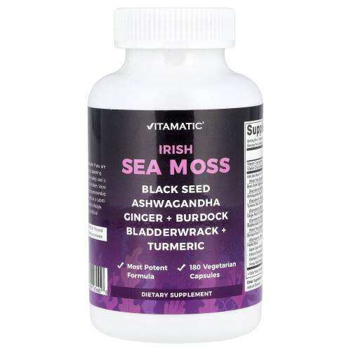Vitamatic, Irish Sea Moss, 180 Vegetarian Φύλλα