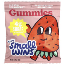 Enjoy Small Wins, Gummies, Klassieke Aardbeien, 1.8 oz (50 g)