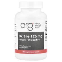 Allergy Research Group, Fígado de Bovino, 125 mg, 180 Vegicaps