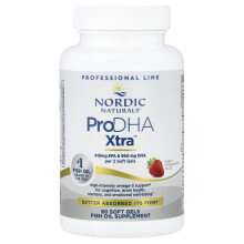 Nordic Naturals, ProDHA 1000, Truskawka, 1,000 mg, 60 Miękkie kapsułki
