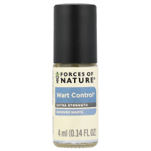 Forces of Nature, Wart Remover, Dual Action Roll On, Extra Strength, 0.14 oz (4 ml)