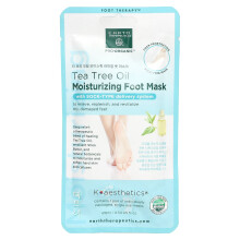Earth Therapeutics, Pro-Organic, Vochtigende Voetmasker, Teeboomolie , 1 Paar, 0.54 fl oz (16 ml)