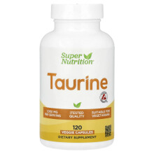 Super Nutrition, Tauriini, 120 kasvikapseli (500 mg per Capseli)