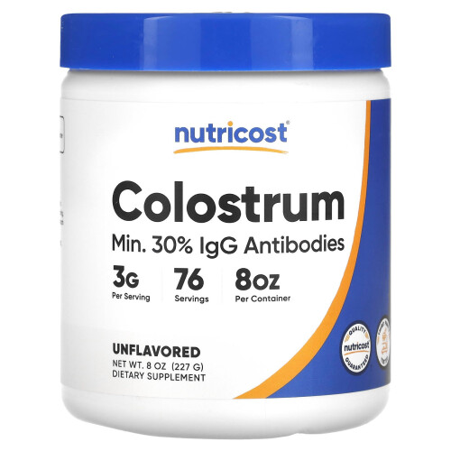 Nutricost Colostrum Unflavoured 3 g 8 oz (227 g)