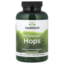 Swanson, Full Spectrum Hops, 310 mg, 180 Kapsułek