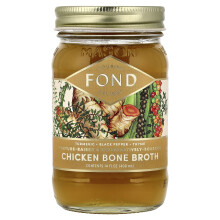 FOND Bone Broth, FOND Knoedelbouillon, Kip Knoedelbouillon, Turmeric & Black Pepper, 14 fl oz (400 ml)