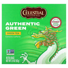Celestial Seasonings, Authentieke Groene Thee, 40 Theezakjes, 2,9 oz (82 g)