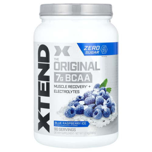 Xtend, O Original 7G BCAA, Blue Raspberry Ice, 2,78 lb (1,26 kg)