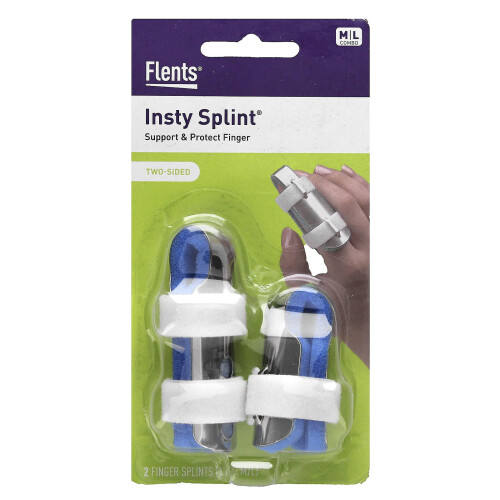 Flents, Insty Splint, Splint de Deget Bifazic, M, L Combo, 2 Cont