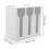1Pcs Spoon Storage Dispenser in White Acrylic for Kitchen Accessories 2