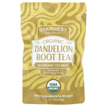 Starwest Botanicals, Organische Dandelion Wortel Thee,  20 Thee Zakjes, 1,4 oz (40 g)