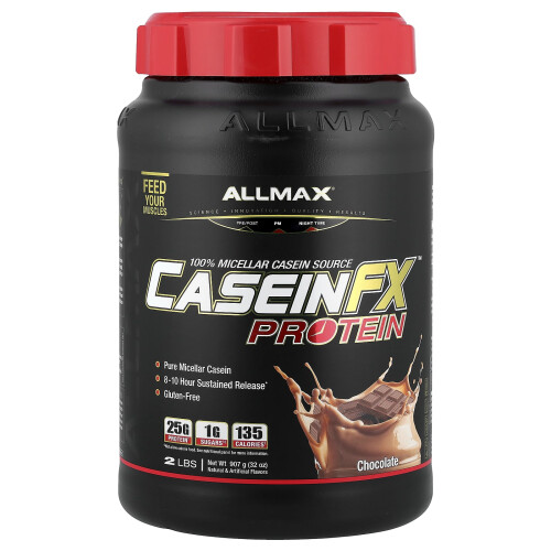 ALLMAX, CaseinFX, 100% Casein Micellar Protein, Chocolate, 2 lbs (907 g)