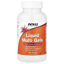 NOW Foods, Vloeibare Multi Gels, 180 Zachte Capsules