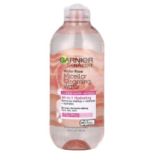Garnier, SkinActive, Vatten Rose Micellar Renande Vatten med Rose Vatten + Glycerin, 13.5 fl oz (400 ml)