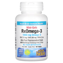 Natural Factors, RxOmega-3 Mini-Gels, 1,060 mg , 60 Weichkapseln (530 mg pro Weichkapsel)