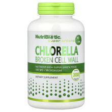 NutriBiotic, Chlorella, 300 Comprimidos Vegetarianos (500 mg por Comprimido)