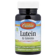 Carlson, Luteína y Verduras, 30 Cápsulas Vegetarianas