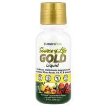 NaturesPlus, Source of Life, Gold Flüssigkeit, tropisches Obst, 8 fl oz (240 ml)