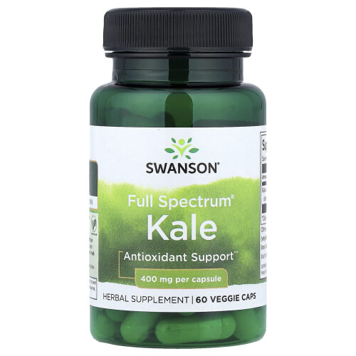 Swanson, Πλήρης Φάσμα Καλέ, 400 mg, 60 Βοτάνια Caps