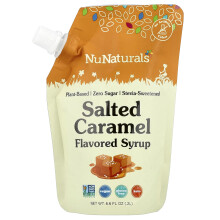 NuNaturals, NuStevia, Pourable Saltet Karamel Smagt Syrup, 6,6 fl oz (.2 l)