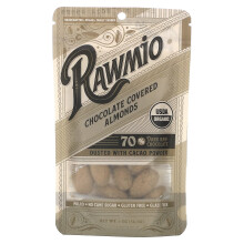 Rawmio, Chocoladebedekte Amandelen, 70% Donker Rauwe Chocolade, 2 oz (56.7 g)