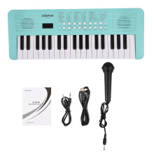 Pianoforte elettronico a 37 tasti con 200 suoni, Bluetooth, microfono, rosa
