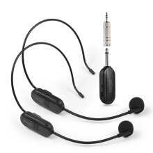 2.4G Drahtloses Mikrofon-Headset & Handmikrofon, Reichweite bis zu 164 Fuß für Karaoke PA