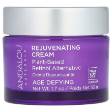 Andalou Naturals, Cremas Rejuvenecedoras, Alternativa de Retinol de Base Vegetal, 1.7 oz (50 g)