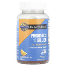 Garden of Life, Probiotici, Sogno di Arancia, 10 Miliardi, 60 Gomme