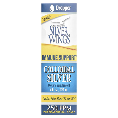 Natural Path Silver Wings, Argento Colloide, 250 ppm, 4 fl oz (120 ml)