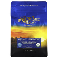 Mt. Whitney Coffee Roasters, Szerves Peru Decaf, Középső keverék egész mag, 12 oz (340 g)