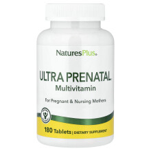 NaturesPlus, Multivitamínico Prenatal Ultra, 180 Tabletas