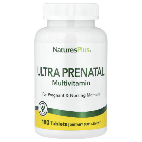 NaturesPlus, Ultra Multivitamin Prenatal, 180 Tabletek