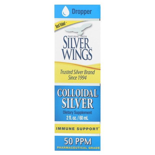 Natural Path Silver Wings, Κολλωδοποιημένο Αργύρω, 50 PPM, 2 fl oz (60 ml)
