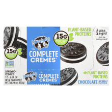 Lenny & Larry's, The Complete Cremes, Sandwich Cookies, Chocolate, 12 Pakkausta, 2.86 oz (81 g) Kussakin