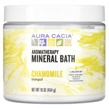 Aura Cacia, Banho Mineral Terapêutico, Tranquila Camomila, 16 oz (454 g)