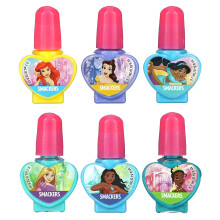 Lip Smacker, Disney Princess, Nagellakverzameling, 6 Verpakkingen, 0.19 fl oz (5.7 ml) Elk
