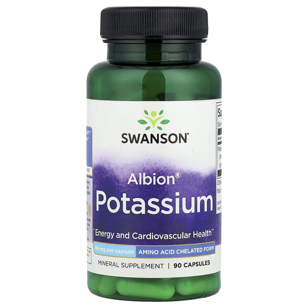 Photos - Vitamins & Minerals Swanson Albion Potassium, 99mg - 90 caps 