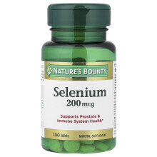 Nature's Bounty, Selenium, 200 mcg, 100 tabletek