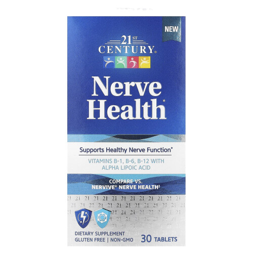 21st Century, Nerven Gesundheit, 30 Tabletten