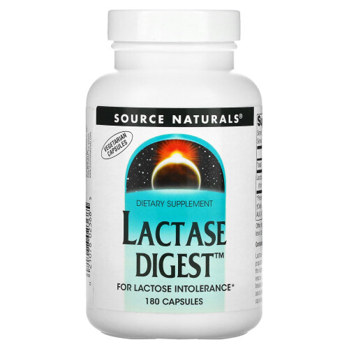 Source Naturals, Laktase Digest, 180 Kapsler