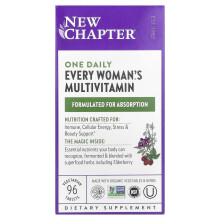 New Chapter, Multivitamínico Diario para Mujeres, 96 Tabletas Vegetarianas